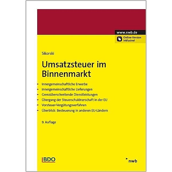Umsatzsteuer im Binnenmarkt, Ralf Sikorski