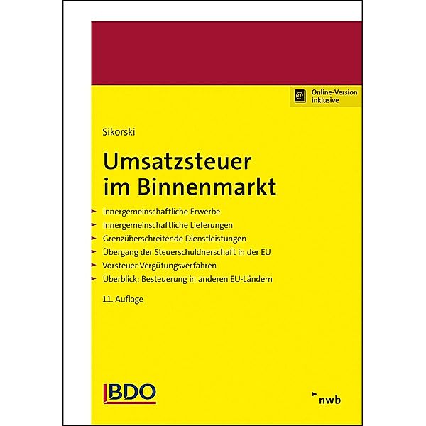 Umsatzsteuer im Binnenmarkt, Ralf Sikorski