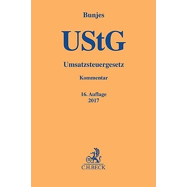 Umsatzsteuergesetz (UStG), Kommentar, Johann Bunjes