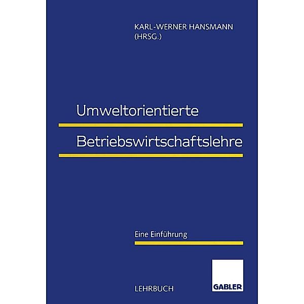 Umweltorientierte Betriebswirtschaftslehre