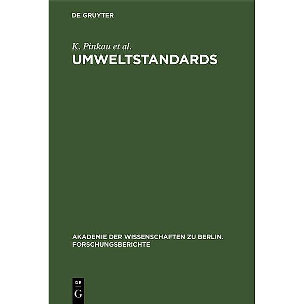 Umweltstandards, K. Pinkau, K. Decker, C. F. Gethmann, H. W. Levi