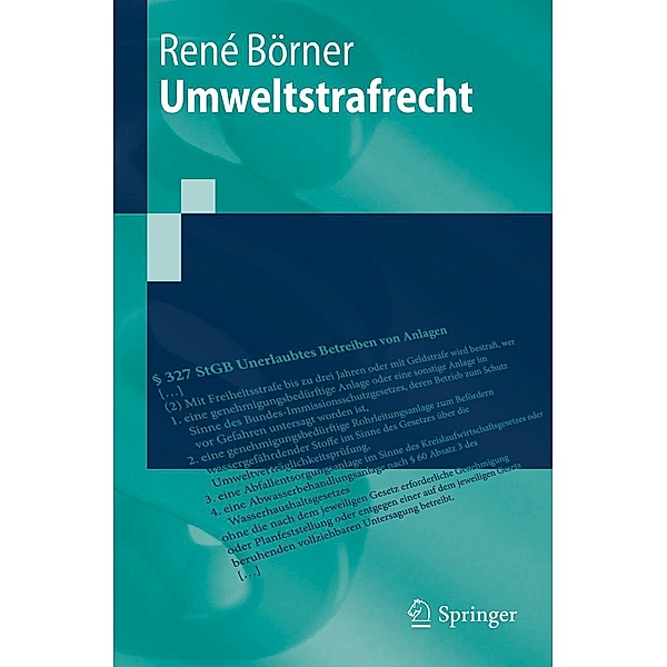 Umweltstrafrecht / Springer-Lehrbuch, René Börner