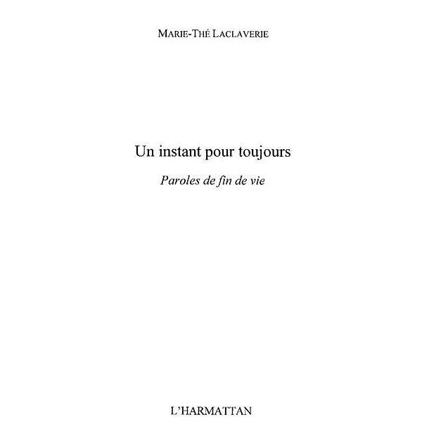 Un instant pour toujours / Hors-collection, Marie