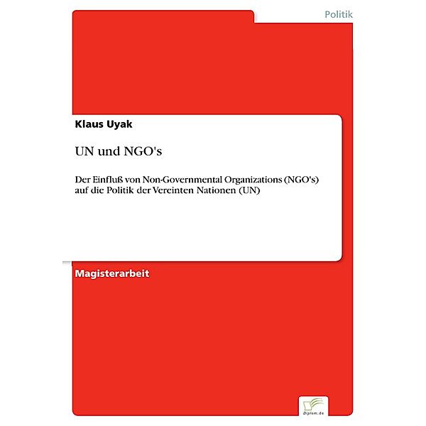 UN und NGO's, Klaus Uyak