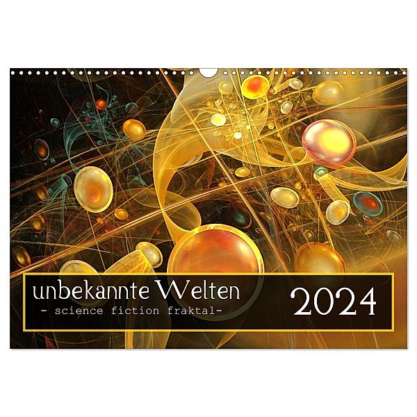 unbekannte Welten (Wandkalender 2024 DIN A3 quer), CALVENDO Monatskalender, PaulaPanther