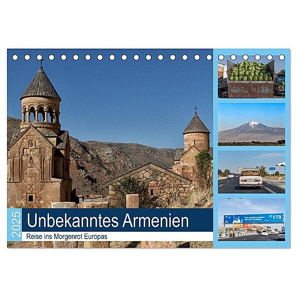Unbekanntes Armenien (Tischkalender 2025 DIN A5 quer), CALVENDO Monatskalender, Calvendo, hans will