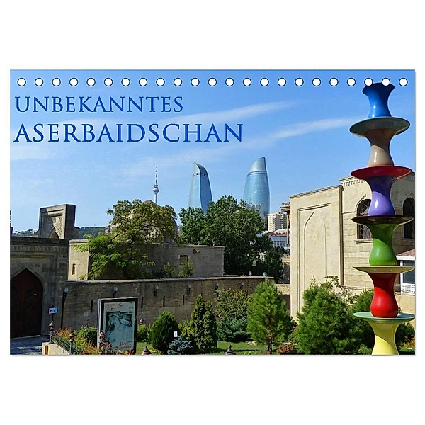 Unbekanntes Aserbaidschan (Tischkalender 2024 DIN A5 quer), CALVENDO Monatskalender, Michaela Schiffer