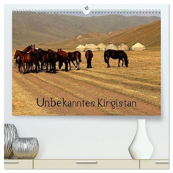 Unbekanntes Kirgistan (hochwertiger Premium Wandkalender 2024 DIN A2 quer), Kunstdruck in Hochglanz, Bernd Becker