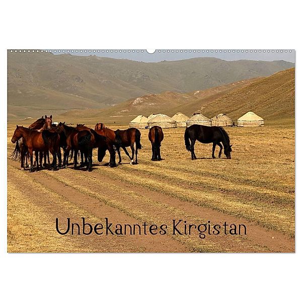 Unbekanntes Kirgistan (Wandkalender 2024 DIN A2 quer), CALVENDO Monatskalender, Bernd Becker