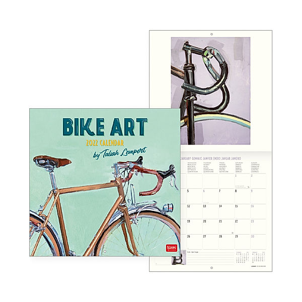 Uncoated Paper Calendar 2022 - Bike Art