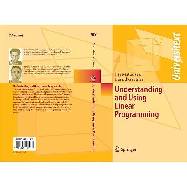 Understanding and Using Linear Programming / Universitext, Jiri Matousek, Bernd Gärtner