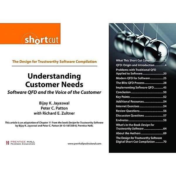 Understanding Customer Needs (Digital Short Cut), Jayaswal Bijay K., Patton Peter C., Zultner Richard E.