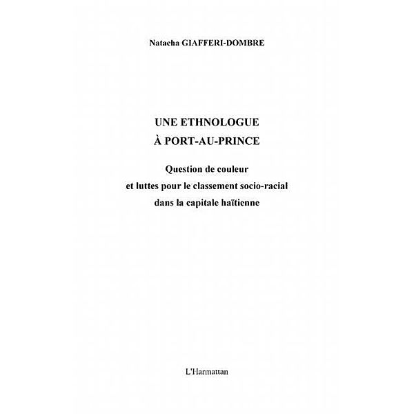 Une ethnologie a port-au-prince / Hors-collection, Lair Jacques