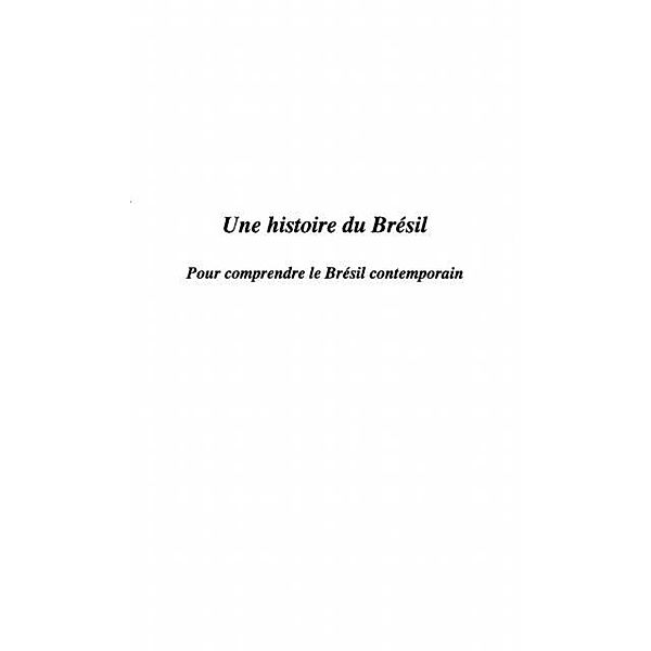 UNE HISTOIRE DU BRESIL / Hors-collection, Paulo Almeida