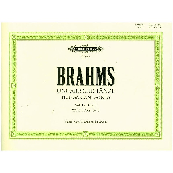 Ungarische Tänze, für Klavier zu 4 Händen.Bd.1, Johannes Brahms