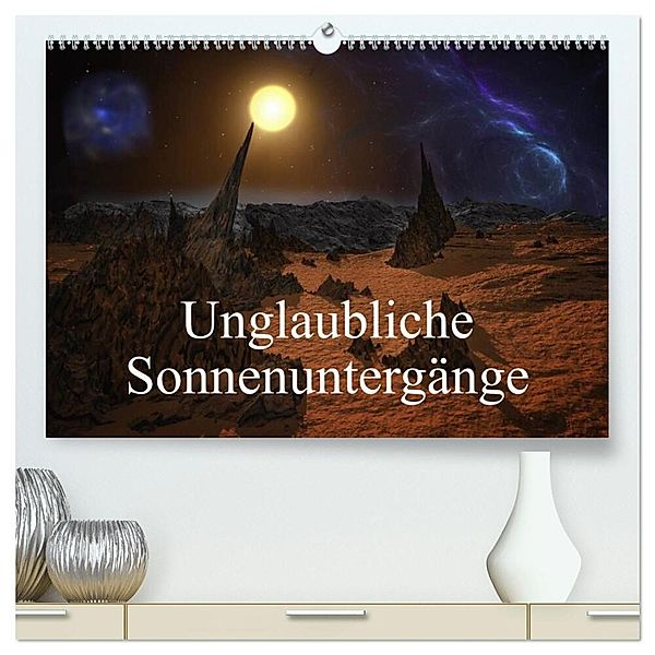 Unglaubliche Sonnenuntergänge (hochwertiger Premium Wandkalender 2025 DIN A2 quer), Kunstdruck in Hochglanz, Calvendo, Alain Gaymard