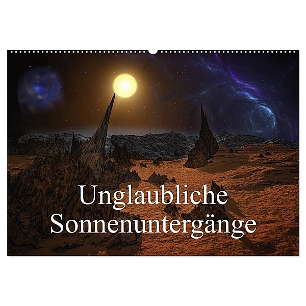 Unglaubliche Sonnenuntergänge (Wandkalender 2024 DIN A2 quer), CALVENDO Monatskalender, Alain Gaymard