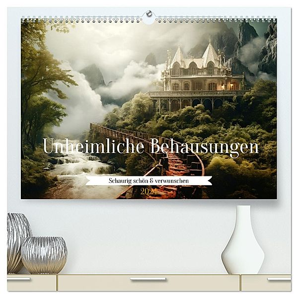 Unheimliche Behausungen (hochwertiger Premium Wandkalender 2024 DIN A2 quer), Kunstdruck in Hochglanz, Calvendo, Daniela Tapper