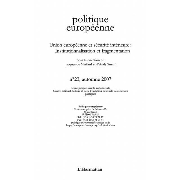 Union europeenne et securite interieure / Hors-collection, Simone Fouratier