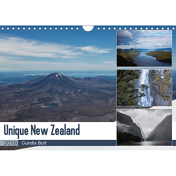Unique New Zealand (Wall Calendar 2019 DIN A4 Landscape), Gundis Bort