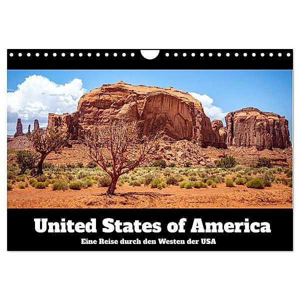 United States of America - Eine Reise durch den Westen der USA (Wandkalender 2024 DIN A4 quer), CALVENDO Monatskalender, Dennis Westermann