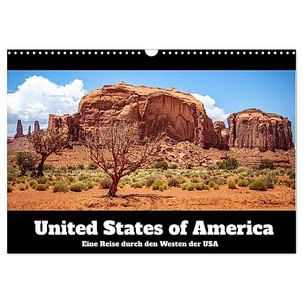 United States of America - Eine Reise durch den Westen der USA (Wandkalender 2024 DIN A3 quer), CALVENDO Monatskalender, Dennis Westermann