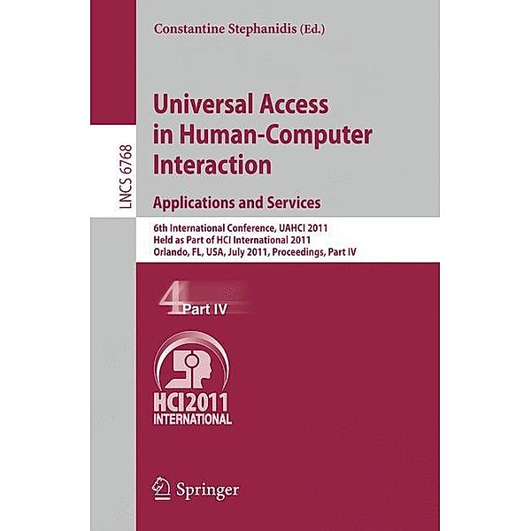 Universal Access in Human-Computer Interaction. Applications and Services