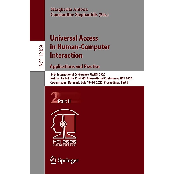 Universal Access in Human-Computer Interaction. Applications and Practice / Lecture Notes in Computer Science Bd.12189