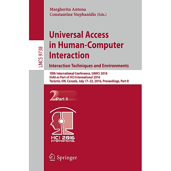 Universal Access in Human-Computer Interaction. Interaction Techniques and Environments