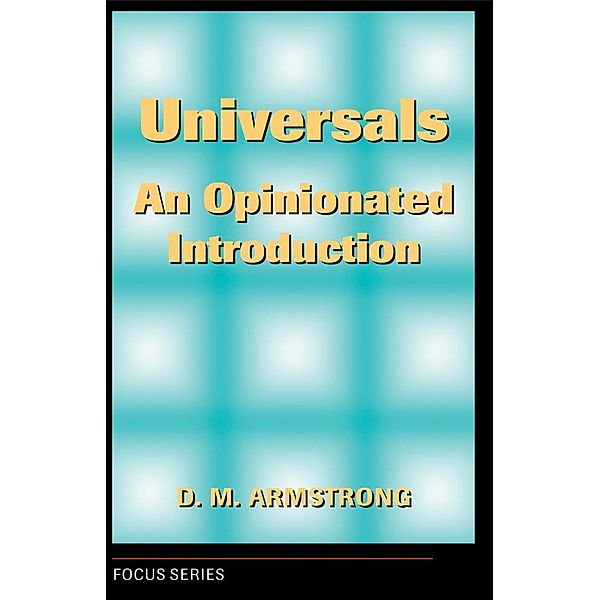 Universals, D. M. Armstrong