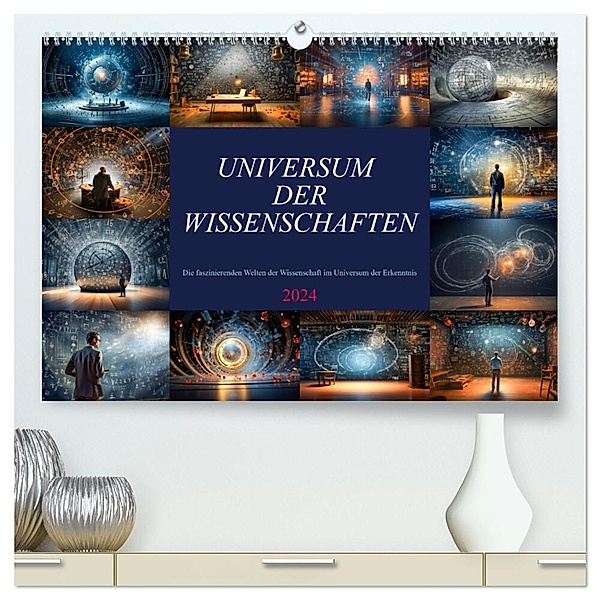 Universum der Wissenschaften (hochwertiger Premium Wandkalender 2024 DIN A2 quer), Kunstdruck in Hochglanz, Dirk Meutzner