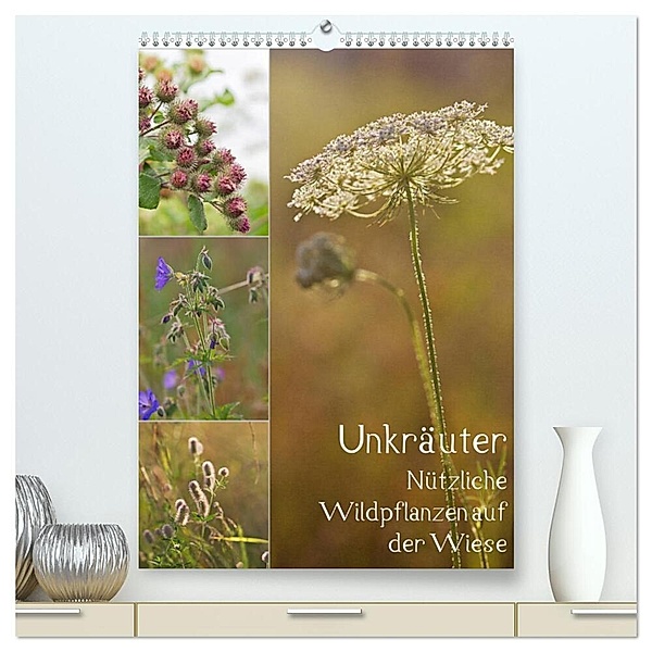 Unkräuter - Nützliche Wildpflanzen auf der Wiese (hochwertiger Premium Wandkalender 2024 DIN A2 hoch), Kunstdruck in Hochglanz, Drachenkind-Fotografie