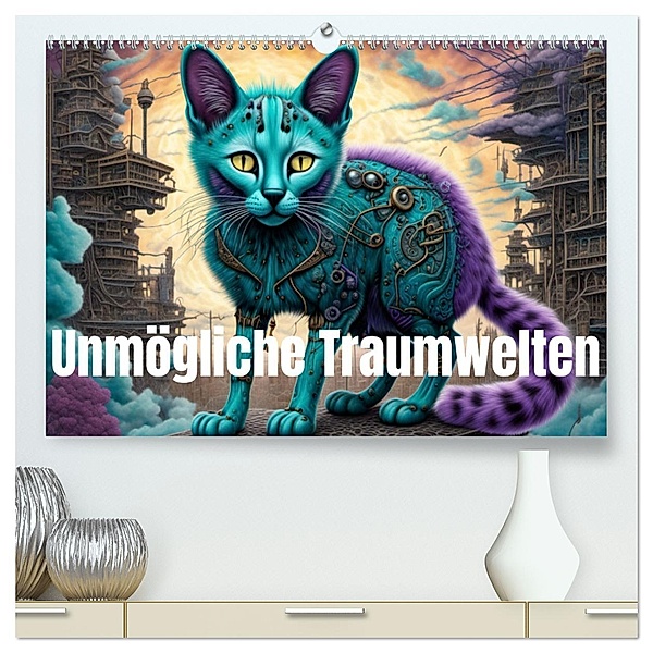 unmögliche Traumwelten (hochwertiger Premium Wandkalender 2024 DIN A2 quer), Kunstdruck in Hochglanz, Calvendo, Babette Whitter