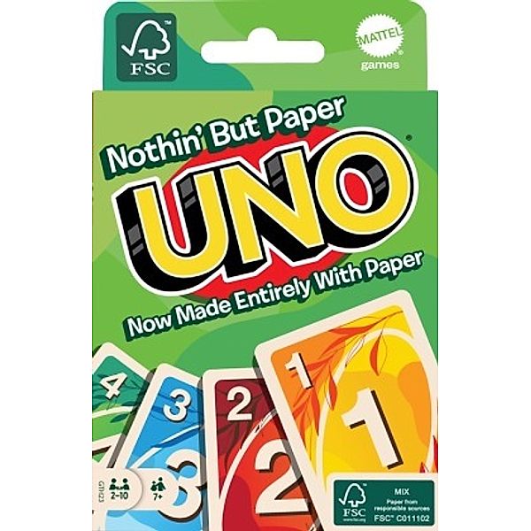 Mattel UNO 100% Papier Kartenspiel (Spiel)