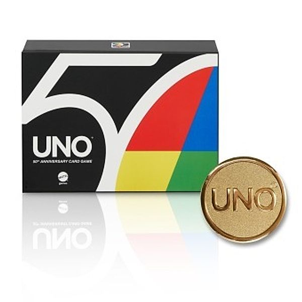 Mattel UNO 50th Premium Jubiläumsedition (Kartenspiel)