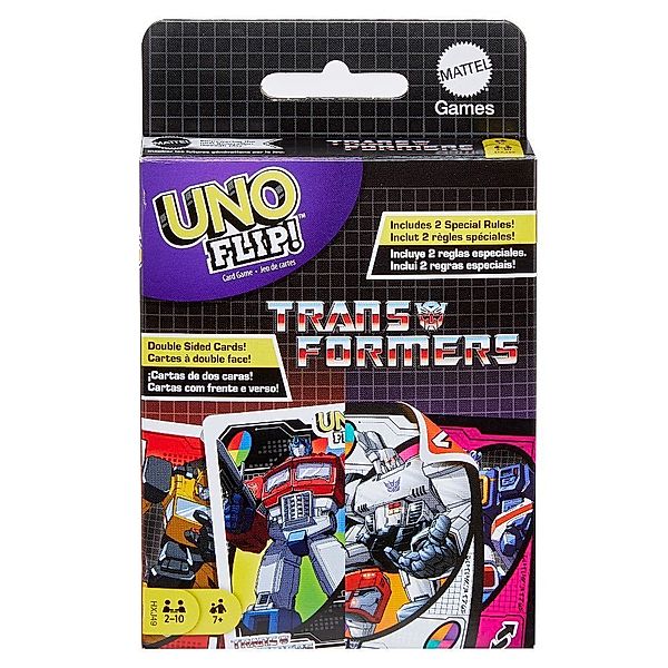 Mattel UNO Flip! Transformers