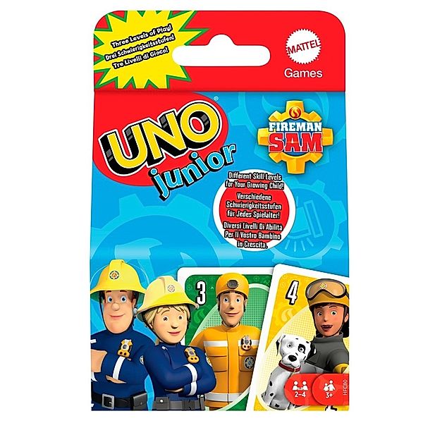 Mattel UNO Junior Feuerwehrmann Sam (Kinderspiel)