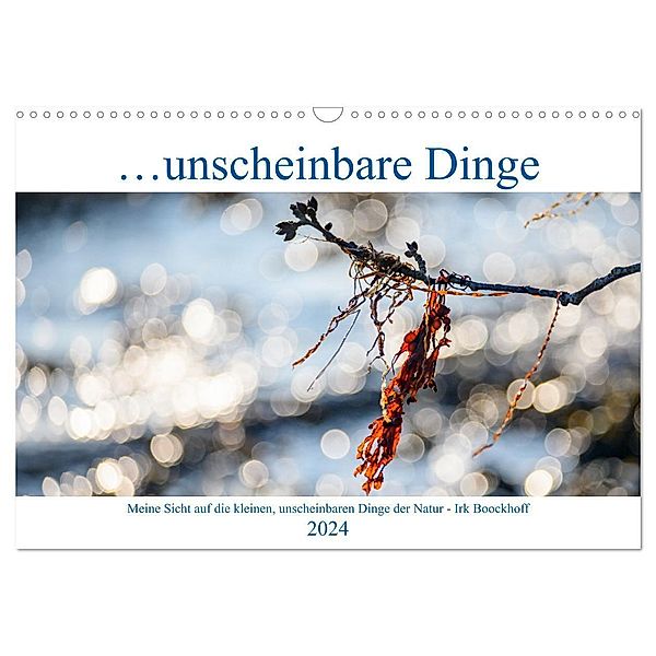 Unscheinbare Dinge (Wandkalender 2024 DIN A3 quer), CALVENDO Monatskalender, Irk Boockhoff