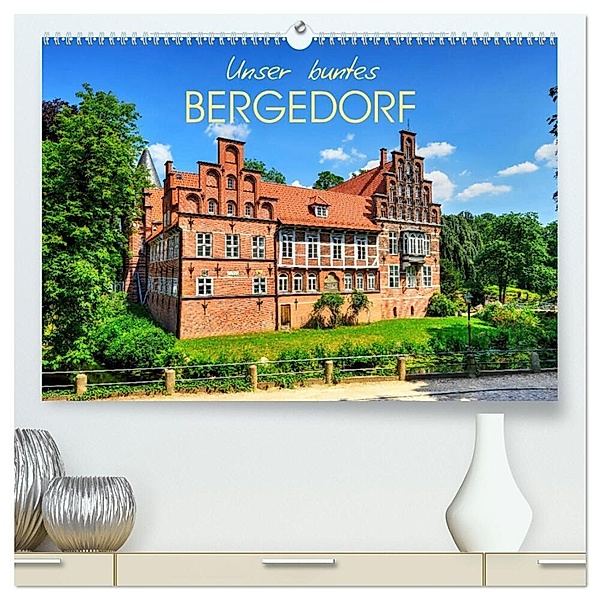 Unser buntes Bergedorf (hochwertiger Premium Wandkalender 2024 DIN A2 quer), Kunstdruck in Hochglanz, Christian Ohde