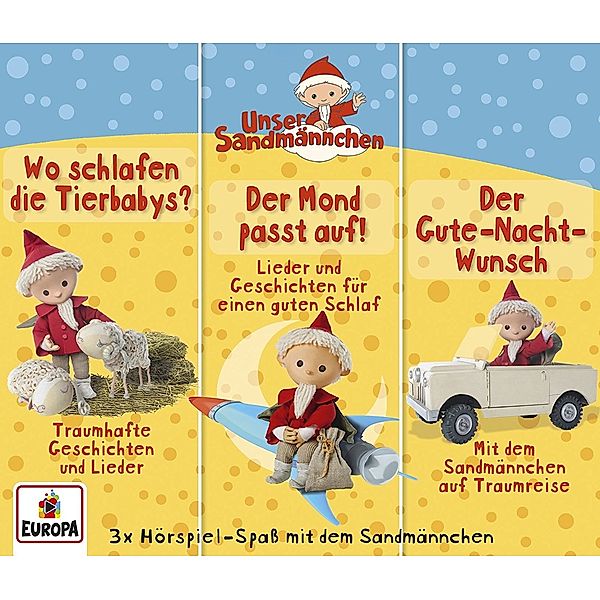 Unser Sandmännchen (Box 003, Folgen 7,8,9, 3 CDs), Unser Sandmännchen