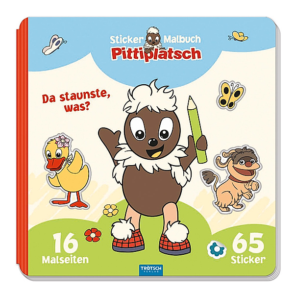 Unser Sandmännchen / Trötsch Unser Sandmännchen Malbuch Stickermalbuch Pittiplatsch