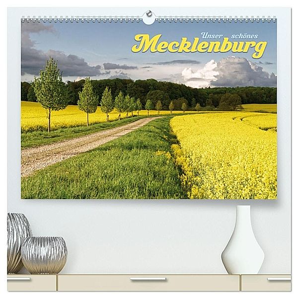 Unser schönes Mecklenburg (hochwertiger Premium Wandkalender 2025 DIN A2 quer), Kunstdruck in Hochglanz, Calvendo, Carsten Rennecke