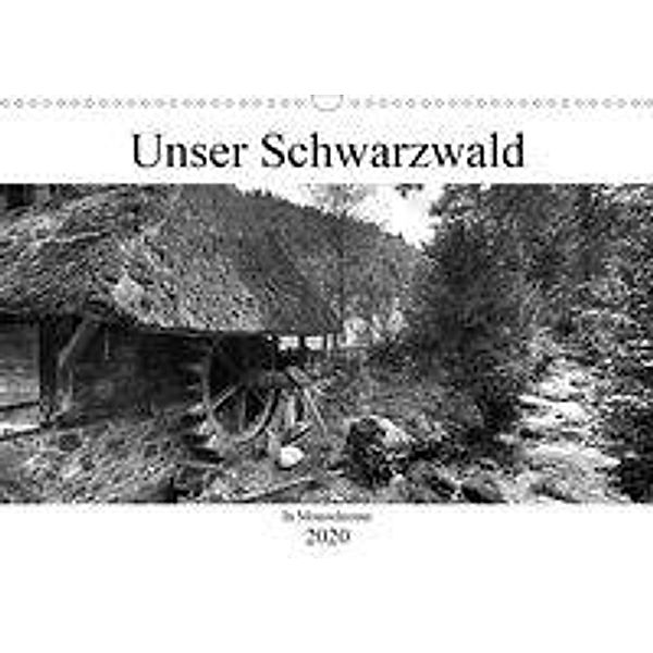 Unser Schwarzwald in Monochrome (Wandkalender 2020 DIN A3 quer), Ingo Laue