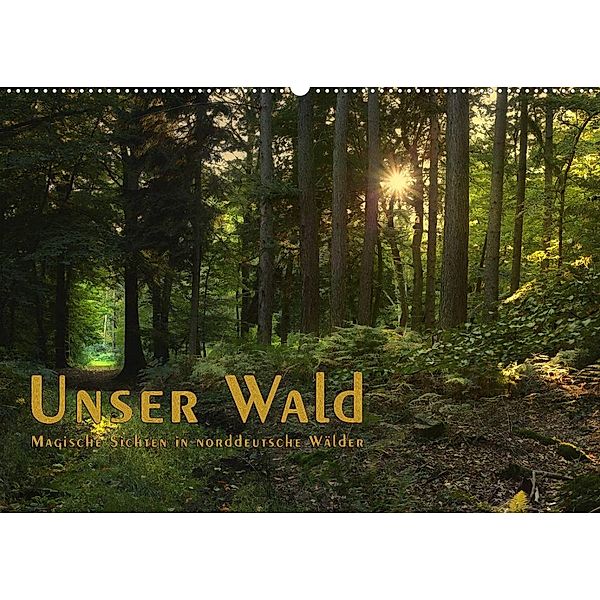 Unser Wald - Magische Sichten in norddeutsche Wälder / Geburtstagskalender (Wandkalender 2023 DIN A2 quer), Heike Langenkamp