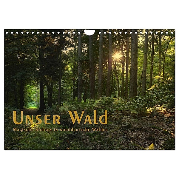 Unser Wald - Magische Sichten in norddeutsche Wälder / Geburtstagskalender (Wandkalender 2024 DIN A4 quer), CALVENDO Monatskalender, Heike Langenkamp