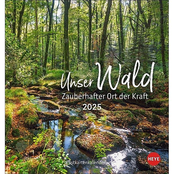 Unser Wald Postkartenkalender 2025 - zauberhafter Ort der Kraft