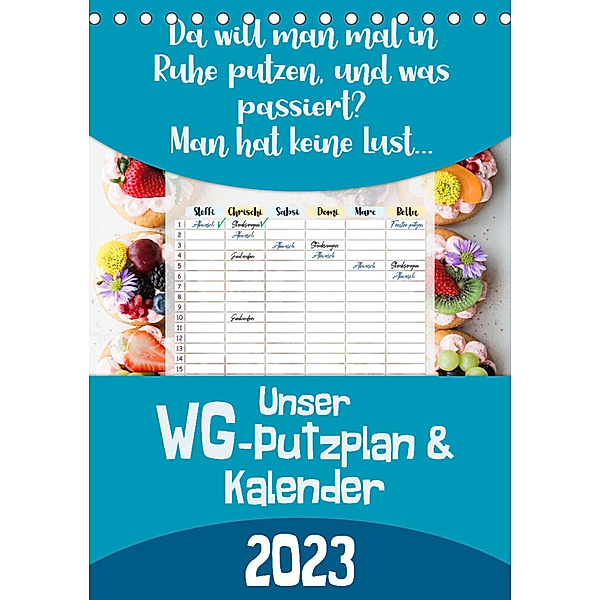 Unser WG-Putzplan & Kalender 2023 (Tischkalender 2023 DIN A5 hoch), MD-Publishing