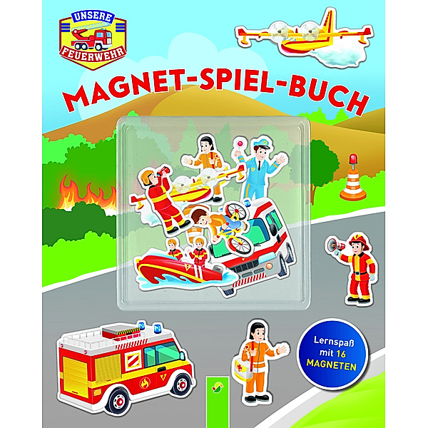Unsere Feuerwehr Magnet-Spiel-Buch