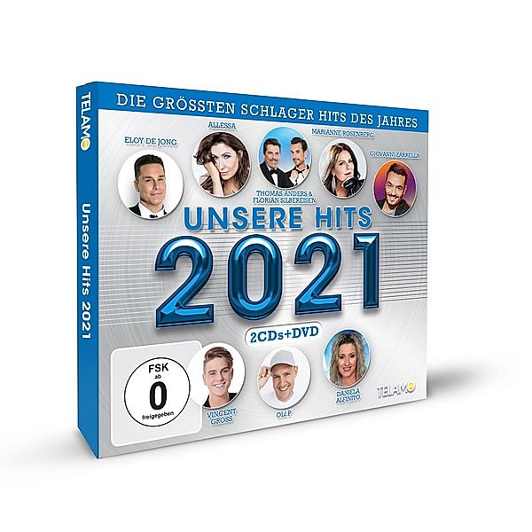 Unsere Hits 2021 (2 CDs + DVD), Diverse Interpreten