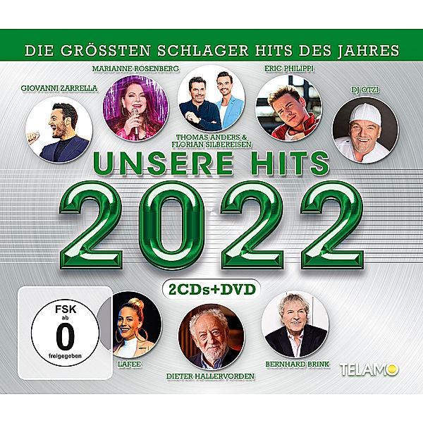 Unsere Hits 2022 (2 CDs + DVD), Diverse Interpreten